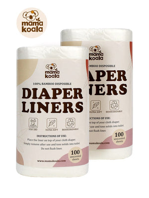 Mama Koala Disposable Bamboo Diaper Liners