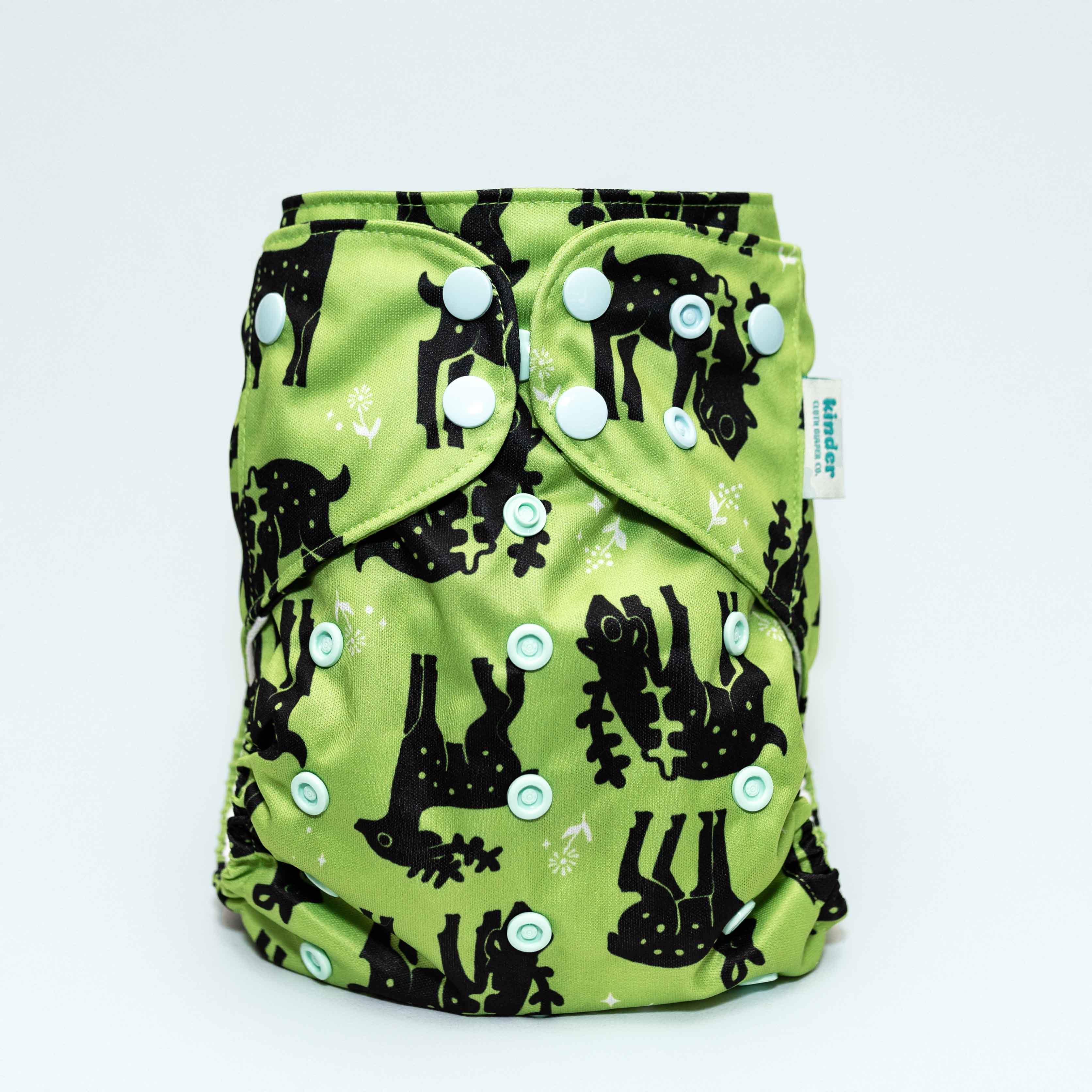 Kinder Cloth Pocket Diaper with Athletic Wicking Jersey 2.0 with Bamboo Insert