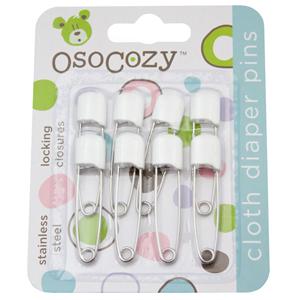 OsoCozy Diaper Pins 2 Pack, Happy BeeHinds