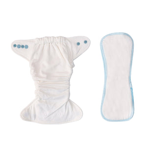 Two by Two Baby Company Newborn Bamboo Cotton Fitted Diaper