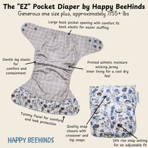 The "EZ" Pocket Diaper by Happy BeeHinds