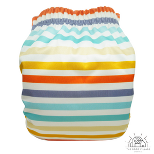 The Good Village One Size Pocket Diaper | Stripes *