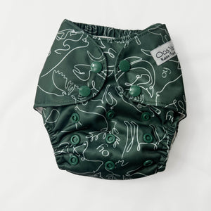 Oos Yadi Wildling (newborn) Cloth Pocket Diaper - OY Wilderness *