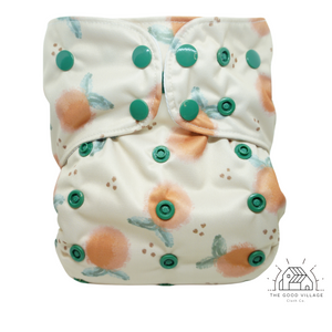 The Good Village One Size Pocket Diaper | Georgia Peach *