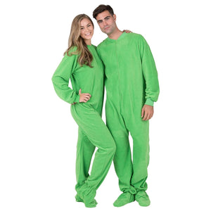 Footed Pajamas Co. Family Matching Emerald Green Fleece Onesie*