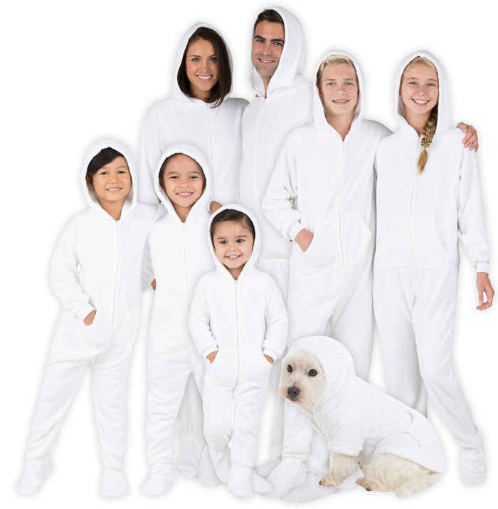 Footed Pajamas Co. Family Matching In The Clouds Hoodie Chenille Onesie*