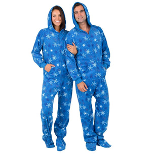 Footed Pajamas Co. Family Matching Its A Snow Day Hoodie Fleece Onesie*