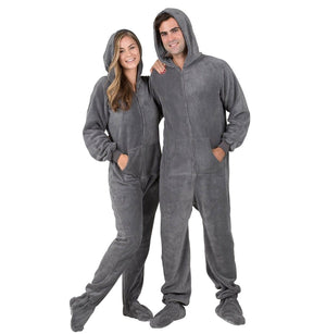 Footed Pajamas Co. Family Matching Howling Moon Hoodie Chenille Onesie*