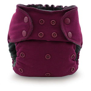 Ecoposh OBV One Size Fitted Cloth Diaper - Boysenberry *