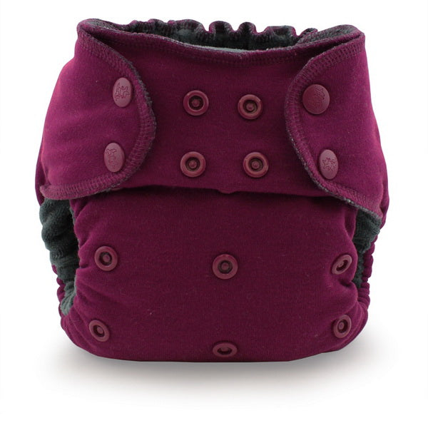 Ecoposh OBV One Size Fitted Cloth Diaper - Boysenberry *