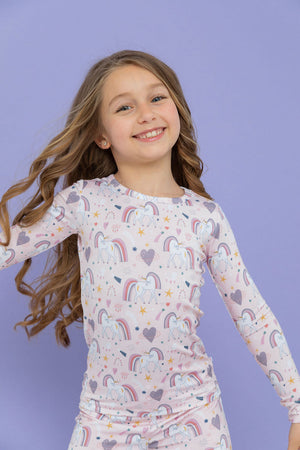 Bird & Bean Pajama Set -  Unicorn Dreams *