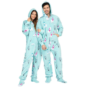 Footed Pajamas Co. Family Matching Land Of Llamas Hoodie Chenille Onesie*