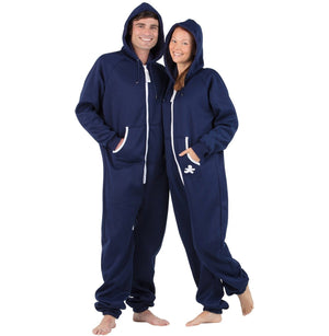 Footed Pajamas Co. Family Matching Navy Blue Hoodie Onepiece Onesie*