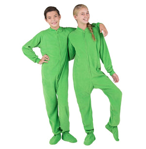 Footed Pajamas Co. Family Matching Emerald Green Fleece Onesie*