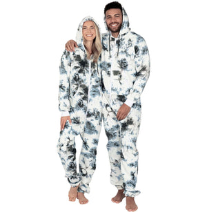 Footed Pajamas Co. Family Matching Tie Dye Black Hoodie Onepiece Onesie*