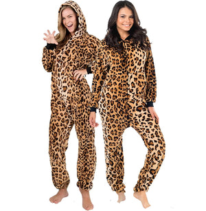 Footed Pajamas Co. Family Matching Cheetah Spots Footless Chenille Onesie*