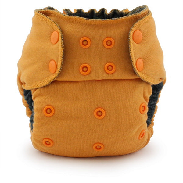 Ecoposh OBV One Size Fitted Cloth Diaper - Saffron *