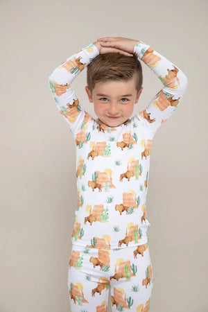 Bird & Bean Pajama Set - Bison *