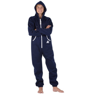 Footed Pajamas Co. Family Matching Navy Blue Hoodie Onepiece Onesie*