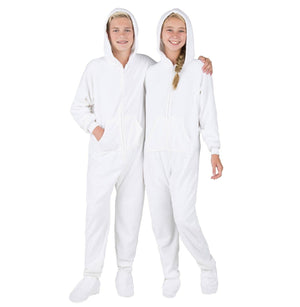 Footed Pajamas Co. Family Matching In The Clouds Hoodie Chenille Onesie*