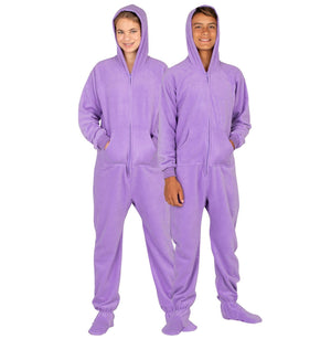 Footed Pajamas Co. Family Matching Purple Rain Hoodie Fleece Onesie*