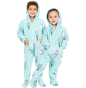 Footed Pajamas Co. Family Matching Land Of Llamas Hoodie Chenille Onesie*