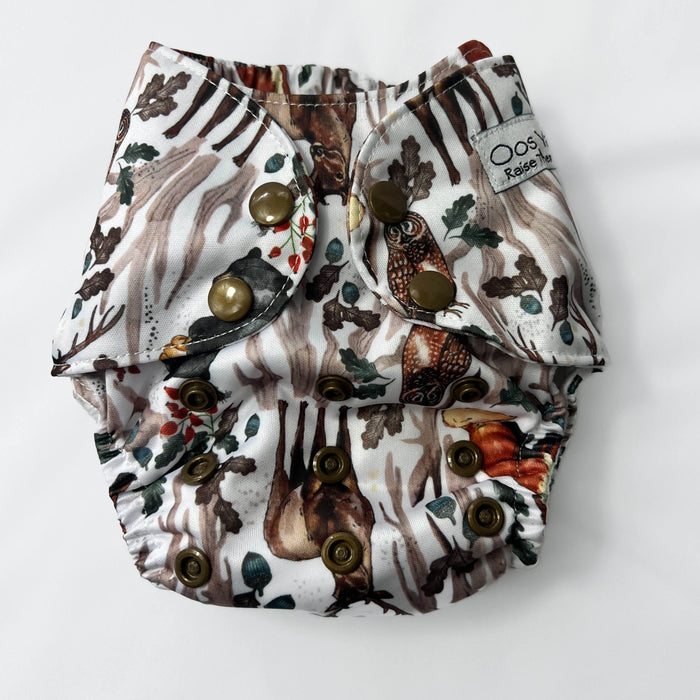 Oos Yadi Wildling (newborn) Cloth Pocket Diaper - Woodland Whimsy *