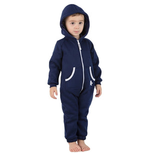 Footed Pajamas Co. Family Matching Navy Blue Hoodie Onepiece Onesie*