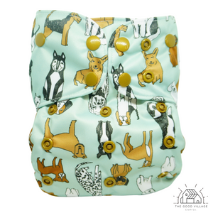 The Good Village One Size Pocket Diaper | Furry Friends | Donation Diaper*