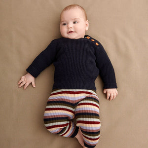 Baby Rib Sweater & Leggings - Multi Stripe *