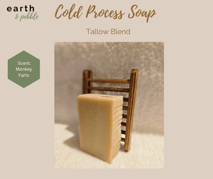 Earth & Pebble Handmade Cold Process Tallow Blend Soap