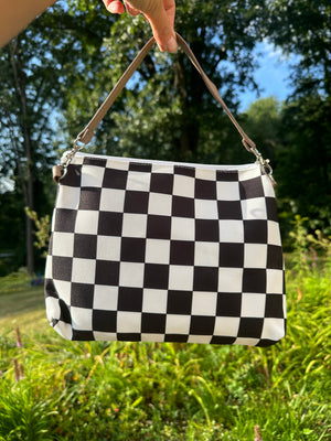 The Good Village Wipes Clutch | Black Check *