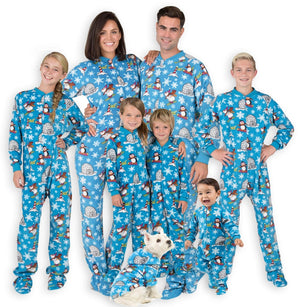 Footed Pajamas Co. Family Matching Winter Wonderland Fleece Onesie*