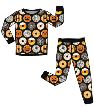 Halloween Krispy Scream Donuts Two Piece Bamboo Pajama Set *