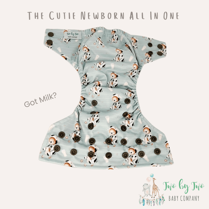 PRE-ORDER - ETA Late July 2024  - The Cutie Newborn All In One Diaper by Two by Two Baby Company