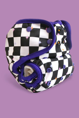 Cloth Diaper Cover - AIl-In-Two - AI2 - Checkered Magic *