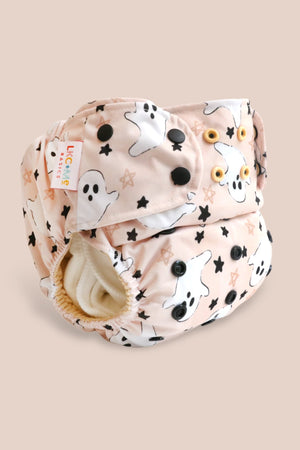 LKC+Me - One-Size Pocket Cloth Diaper with AWJ - Boo To You! *