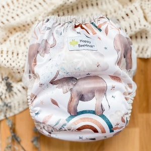 The "Bally" One Size Diaper Cover by Happy BeeHinds - Prints
