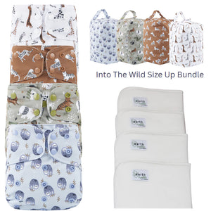 Earth & Pebble Size Up Pocket Diaper Bundle