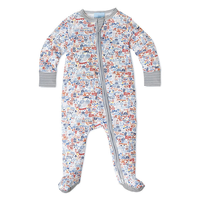 Joy Street Kids USA Zip Baby Onesie