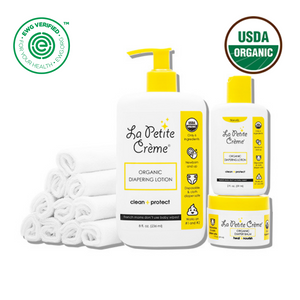 La Petite Creme Organic French Diaper Care  - Gift Set (Washable Cloths) *