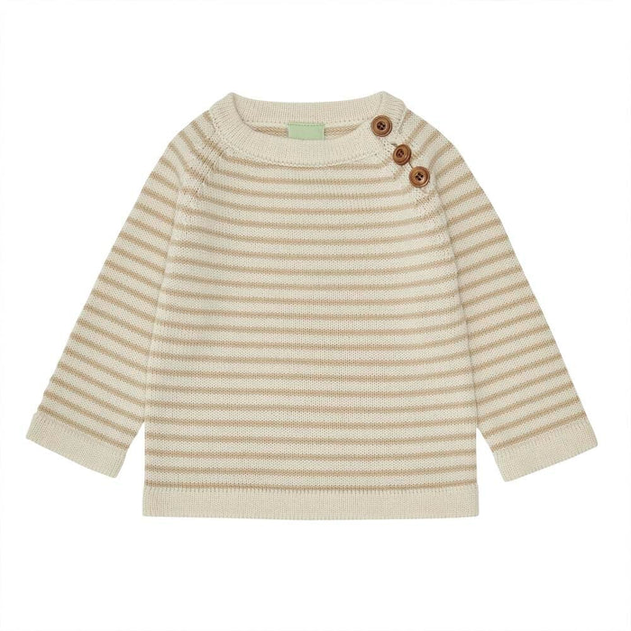 Merino Baby Sweater - Ecru/Hay *