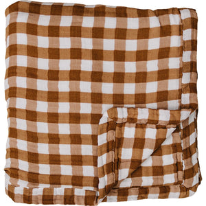 Mebie Baby Gingham Muslin Quilt *