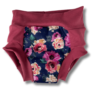 Smart Bottoms Pull-On Diaper - Petit Bouquet (Dusty Rose)*