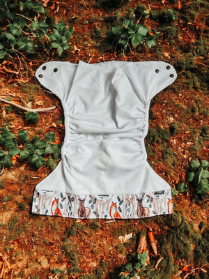 Oos Yadi Wildest Cloth Diaper Pocket (XL) - Woodland Whimsy *