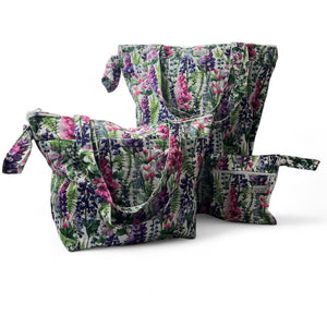 Oos Yadi 3 - piece bag set - Lupine Blooms *