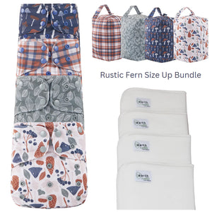 Earth & Pebble Size Up Pocket Diaper Bundle