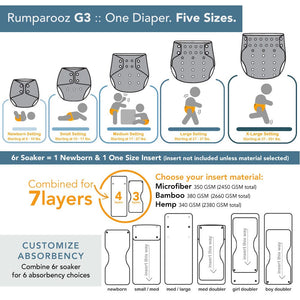 Rumparooz G3 One Size Pocket Cloth Diaper - Spice Salmon *