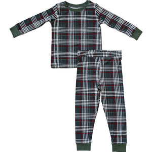 Mebie Baby Green Plaid Bamboo Cozy Set *