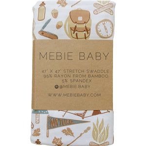 Mebie Baby Camping Trip Bamboo Stretch Swaddle *